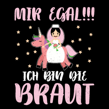 Motiv Frauen Team Braut Einhorn Polterabend Bekleidung