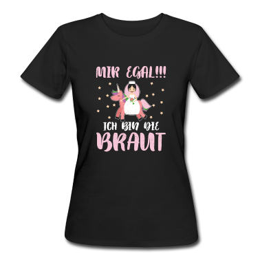Junggesellenabschied T-Shirt - Frauen Team Braut Einhorn Polterabend Bekleidung