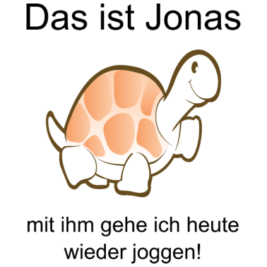 Motiv Jonas Schildkroete Geht Joggen