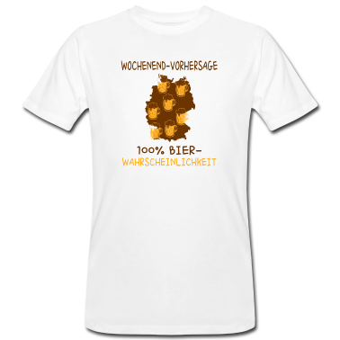 Junggesellenabschied T-Shirt - Wochenend vorhersage bier Party Spruch Geschenk