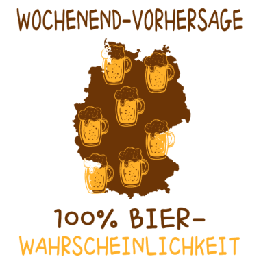Motiv Wochenend vorhersage bier Party Spruch Geschenk