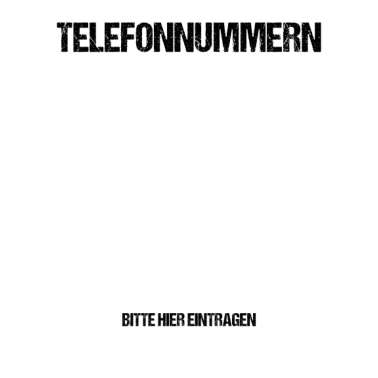 Motiv Telefonnummer Sammlung JGA Junggesellenabschied