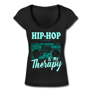 Junggesellenabschied T-Shirt - Hip Hop Is My Therapy T Shirt