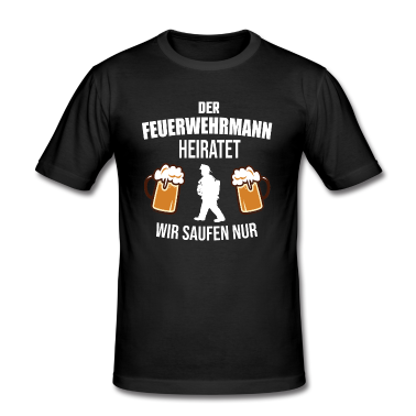 Junggesellenabschied T-Shirt - Junggesellenabschied JGA Feuerwehrmann Bräutigam