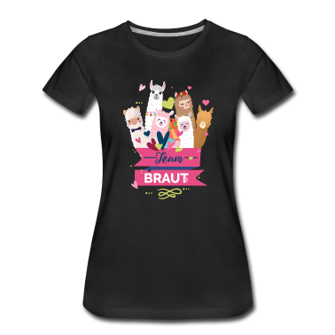 Junggesellenabschied T-Shirt - Team Braut Junggesellenabschied Hochzeit Alpaka