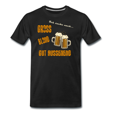 Junggesellenabschied T-Shirt - Ich suche nach...Bier