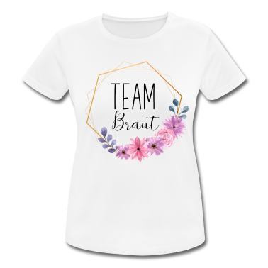 Junggesellenabschied T-Shirt - Lila Blumen - Team Braut