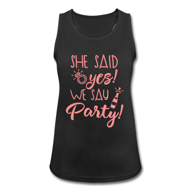 Junggesellenabschied Tank Top - we say party