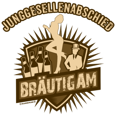 Motiv Sepia-JGA-Bräutigam - RAHMENLOS