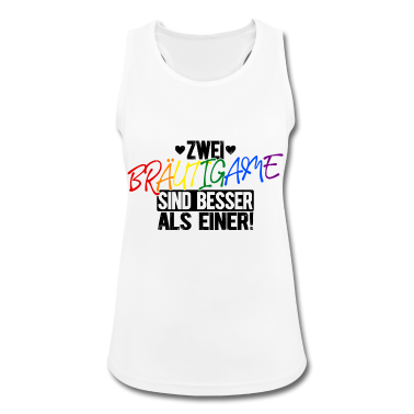 Junggesellenabschied Tank Top - LGBT Schwul Zwei Bräutigame Hochzeit - Geschenk