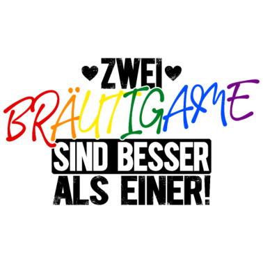 Motiv LGBT Schwul Zwei Bräutigame Hochzeit - Geschenk