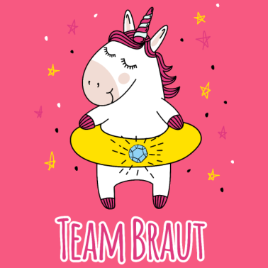 Motiv Team Braut - Einhorn - JGA Gruppenshirt