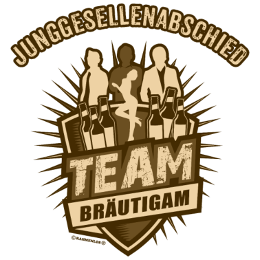 Motiv Sepia-JGA-Team-Bräutigam - RAHMENLOS