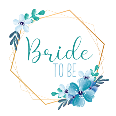 Motiv Blue Flowers - Bride to be