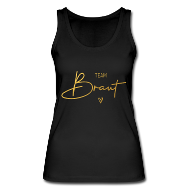 Junggesellenabschied Tank Top - Team Braut Herz Junggesellenabschied gold optik