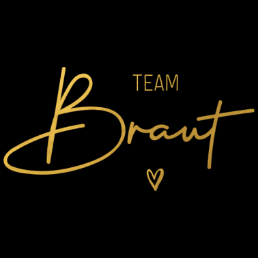 Motiv Team Braut Herz Junggesellenabschied gold optik