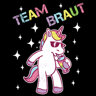 Motiv TEAM BRAUT JGA Junggesellinnnenabschied Einhorn