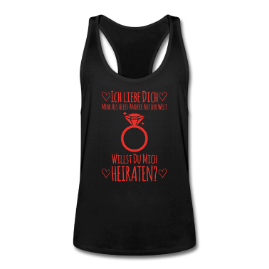 Junggesellenabschied Tank Top - Willst du mich heiraten Hochzeit Geschenk Braut