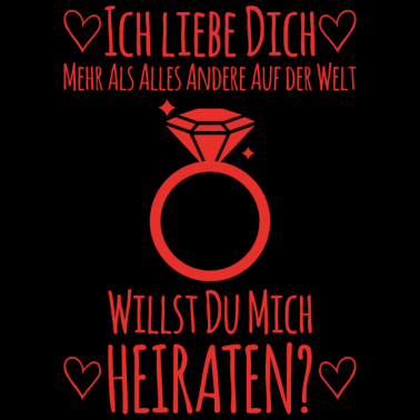 Motiv Willst du mich heiraten Hochzeit Geschenk Braut