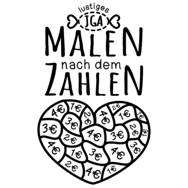 Motiv JGA Malen nach den Zahlen - lustiges Junggesellen