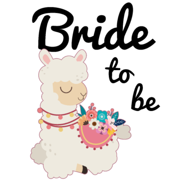 Motiv Bride To Be Braut Alpaca Lama Alpaka JGA Party
