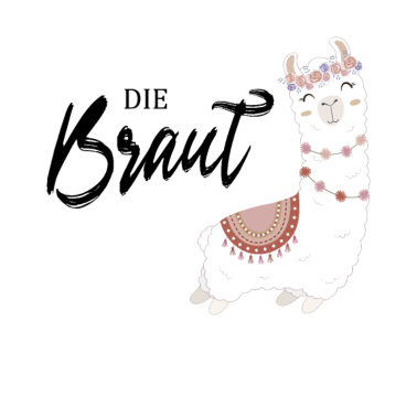 Motiv Braut Alpaka Junggesellenabschied Geschenk