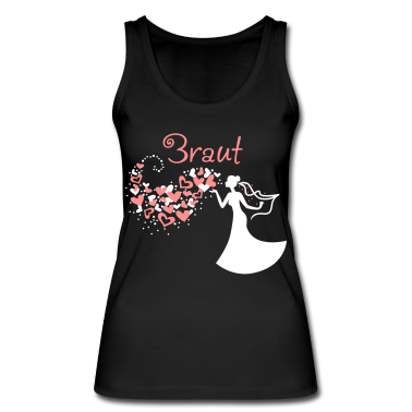 Junggesellenabschied Tank Top - Herzwolken Braut Text