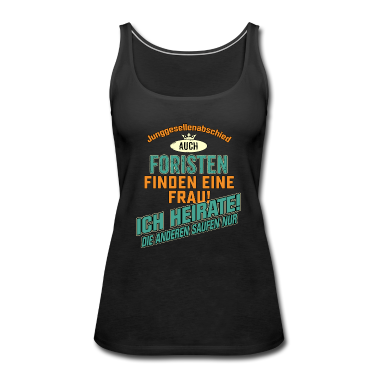 Junggesellenabschied Tank Top - JGA BRAEUTIGAM - Forist - petrol strong orange -