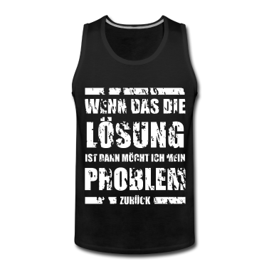 Junggesellenabschied Tank Top - Wenn das die Lösung ist Mallorca Party Spruch