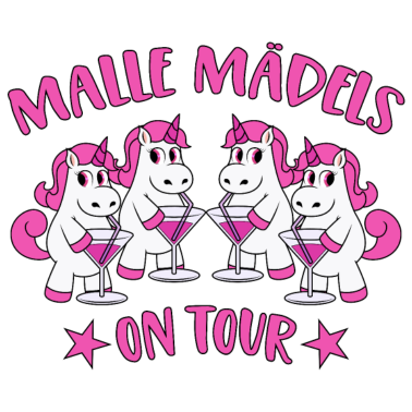Motiv Malle Mädels On Tour Mallorca Sprüche Einhorn