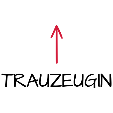 Motiv Trauzeugin Junggesellenabschied Pfeil