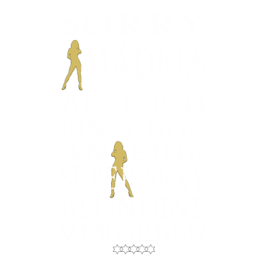 Motiv Sexy Blondine Geschenk Junggesellenabschied Blond