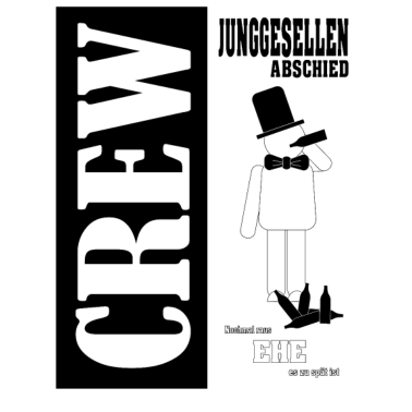 Motiv CREW Junggesellenabschied