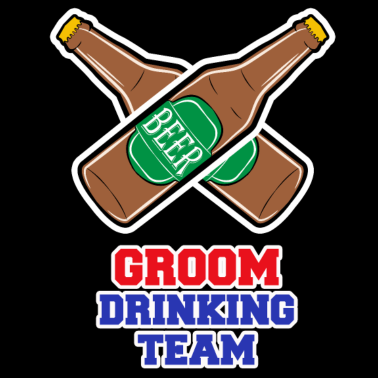 Motiv Junggesellen Party Bräutigam Drinking Team Herren