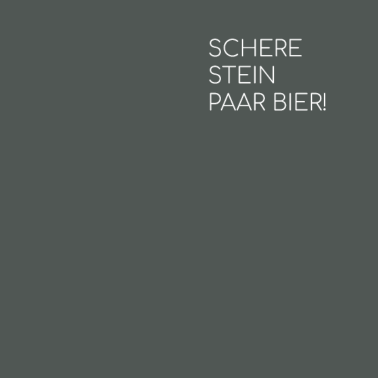 Motiv Schere Stein Paar Bier - Party Mallorca