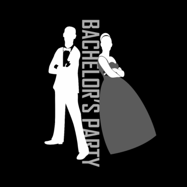 Motiv Paar schwarz Junggesellenabschied Geschenk