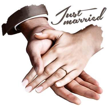 Motiv just married vintage