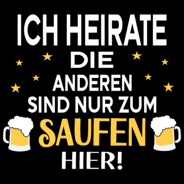 Motiv Junggesellenabschied Lustiger Saufen Spruch