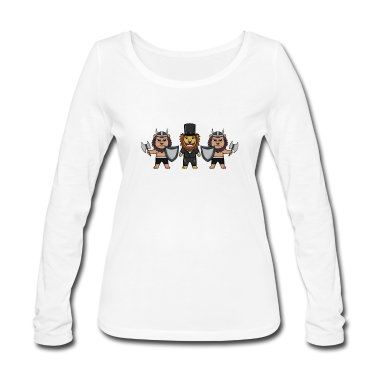 Junggesellenabschied Langarmshirt - Bräutigam Security Wikinger Löwen