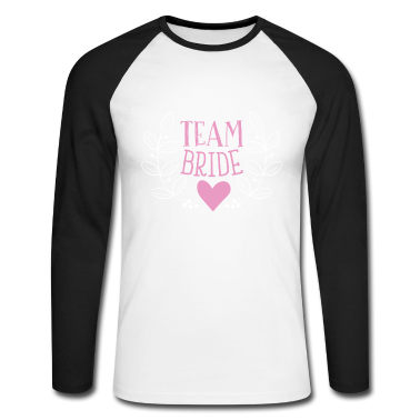 Junggesellenabschied Langarmshirt - Team bride Liebe Blumen JGA Geschenk Mann Hochzeit