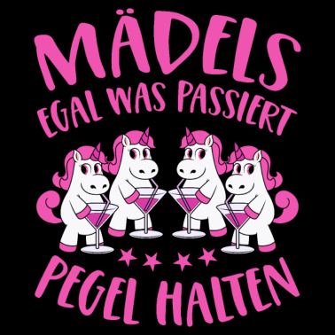 Motiv Mädels Pegel Halten Mallorca Sprüche Einhorn Party