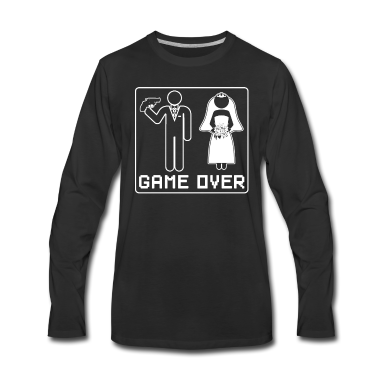 Junggesellenabschied Langarmshirt - GAME OVER Jga Junggesellenabschied Party