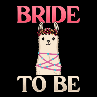 Motiv Junggesellinnenabschied m. Alpaka, Lama für Braut