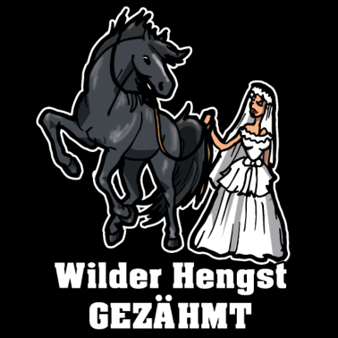 Motiv Wilder Hengst Gezähmt Geschenk Junggesellen Pferd