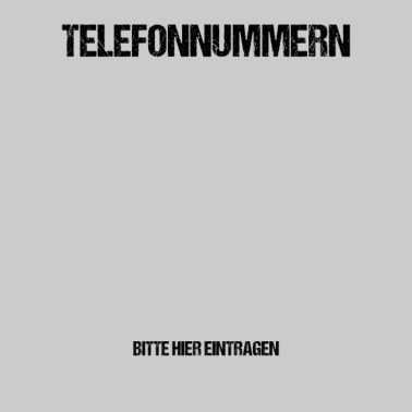 Motiv Telefonnummer Sammlung JGA Junggesellenabschied