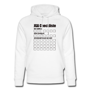 Junggesellenabschied Hoodie - JGA Bräutigam Junggesellenabschied Checkliste body