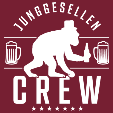 Motiv Junggesellenabschied Party Affe