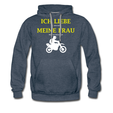 Junggesellenabschied Hoodie - Ich liebe es, wenn mich meine Frau Motorrad