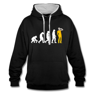 Junggesellenabschied Hoodie - Bier Männer Evolution Lustig