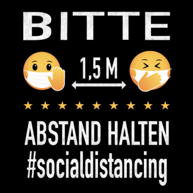 Motiv Cooles Abstand Halten Geschenk Geburtstag Party